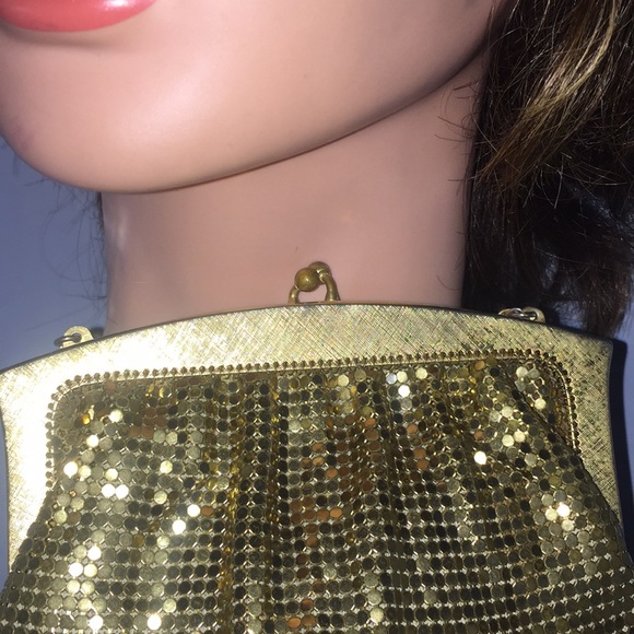 Whiting and Davis gold vintage bag - Picture 2 of 6